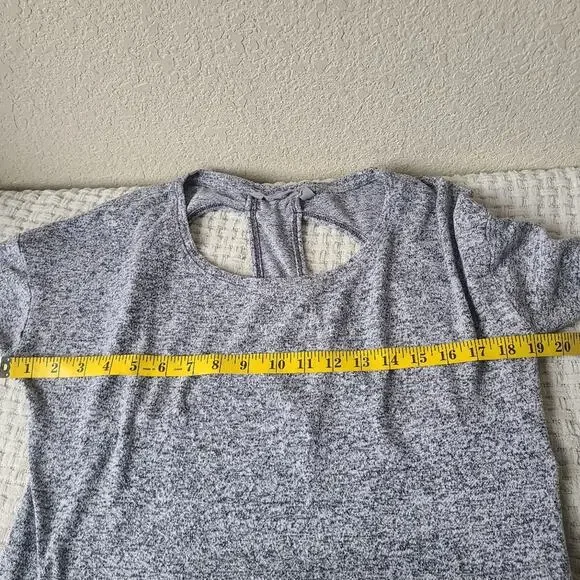 Athleta Gray Long Sleeve Top - Picture 3 of 7